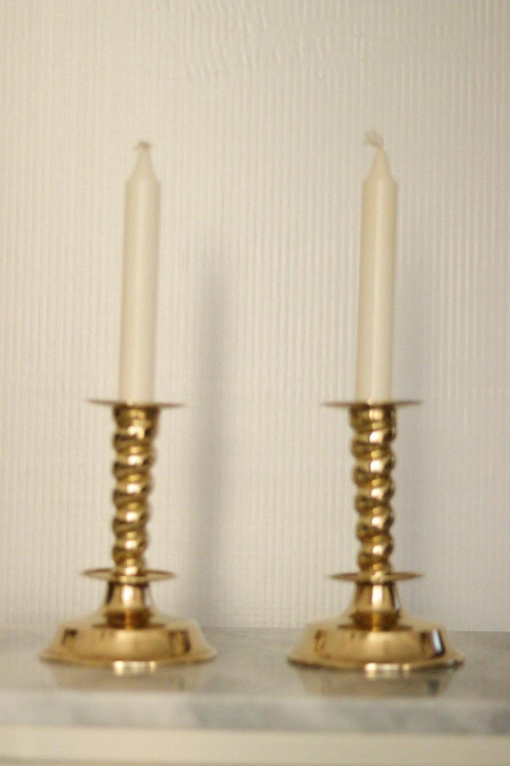 Pair of Swedish Mid-Century Candlestick Holder