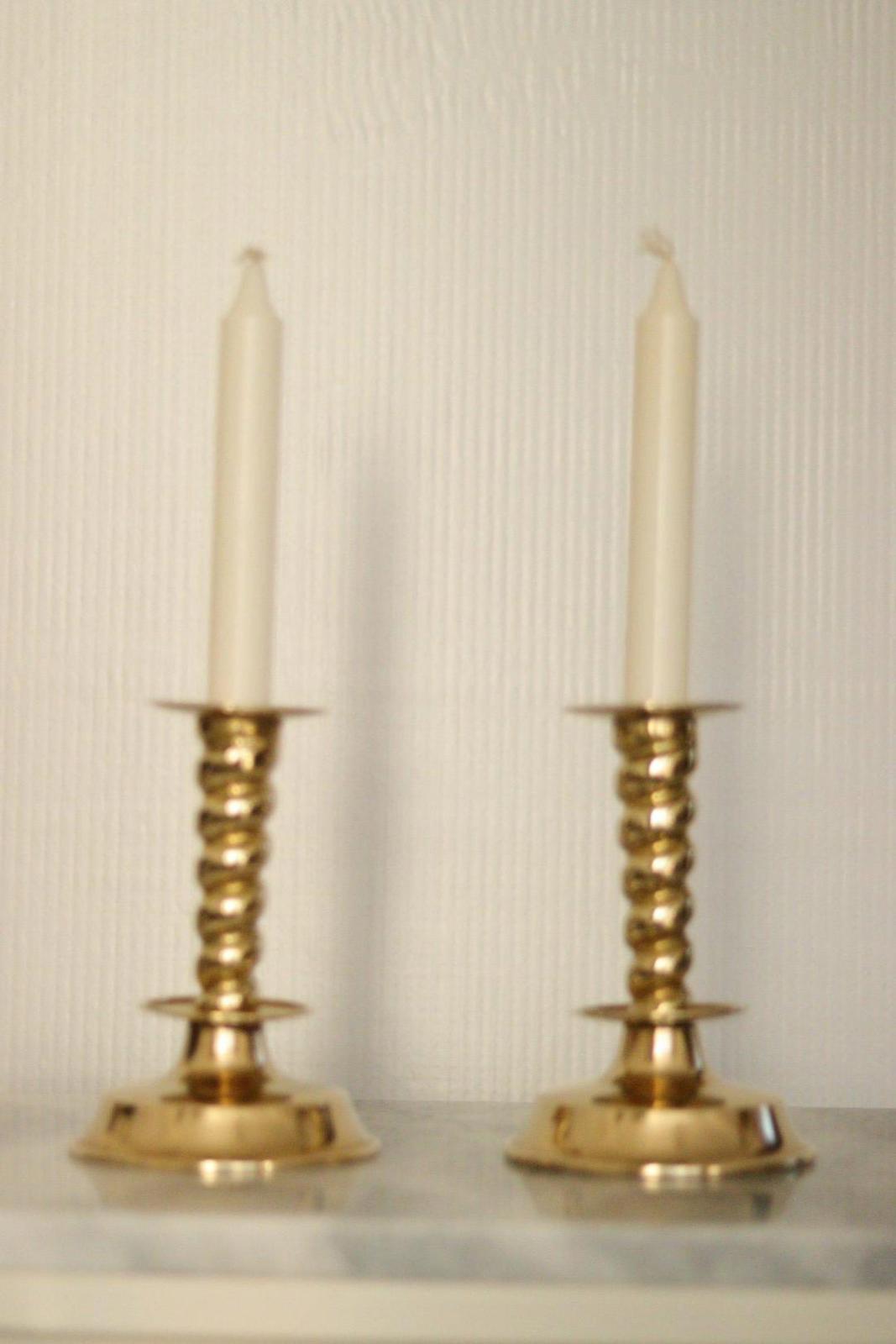 Pair of Swedish Mid-Century Candlestick Holder