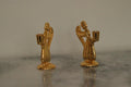 Pair of Vintage Swedish Brass Angel Candleholders by Skultuna