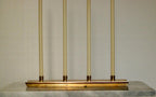 Mid-Century Swedish Brass Candelabra by Pierre Forsell for Skultuna