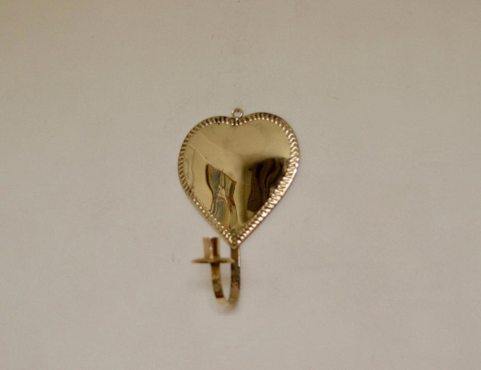 SINGLE Mid Century Swedish Brass Sconce