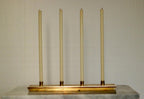 Mid-Century Swedish Brass Candelabra by Pierre Forsell for Skultuna