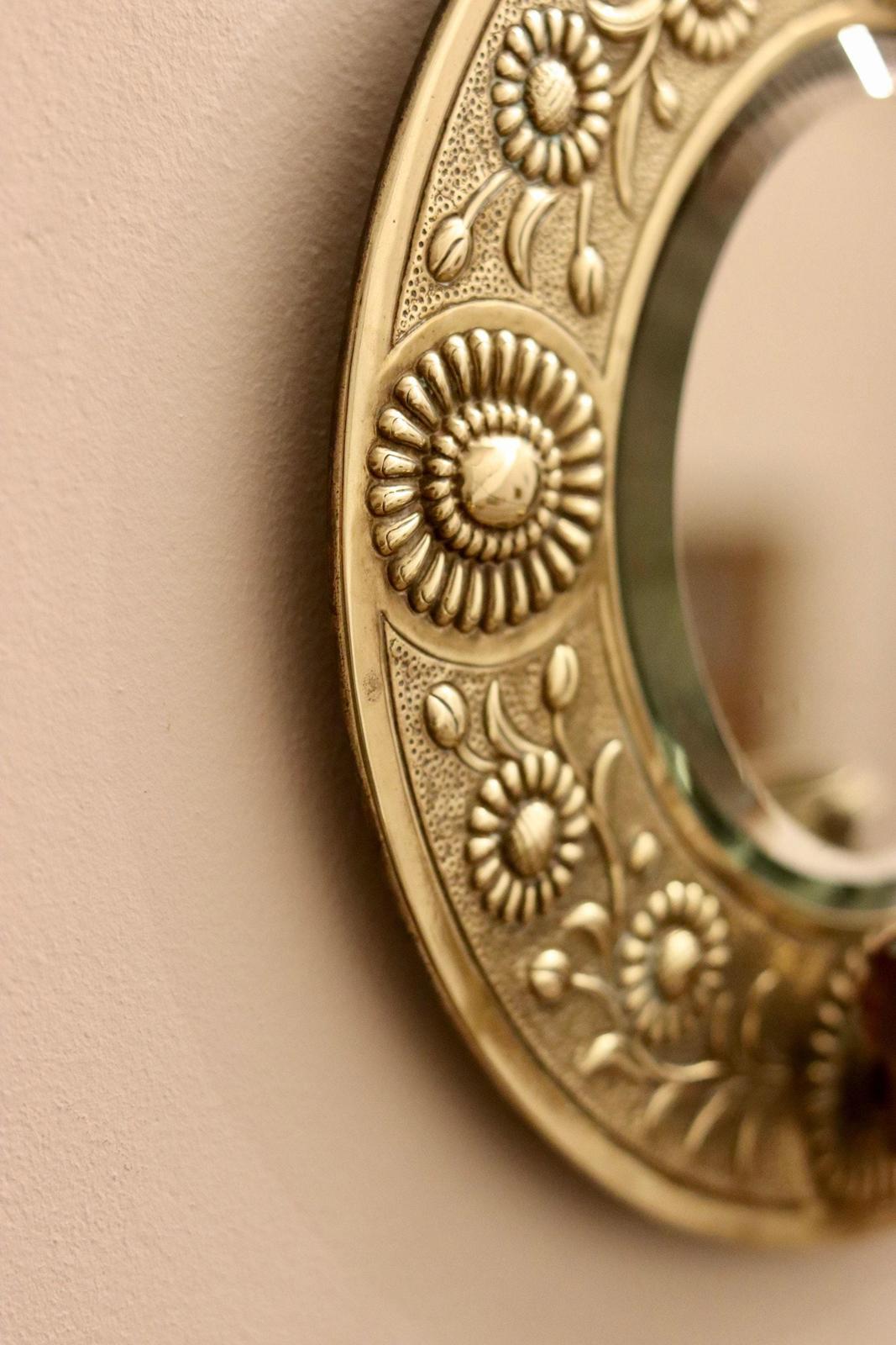 Antique Aesthetic Movement Brass Sconces C1880