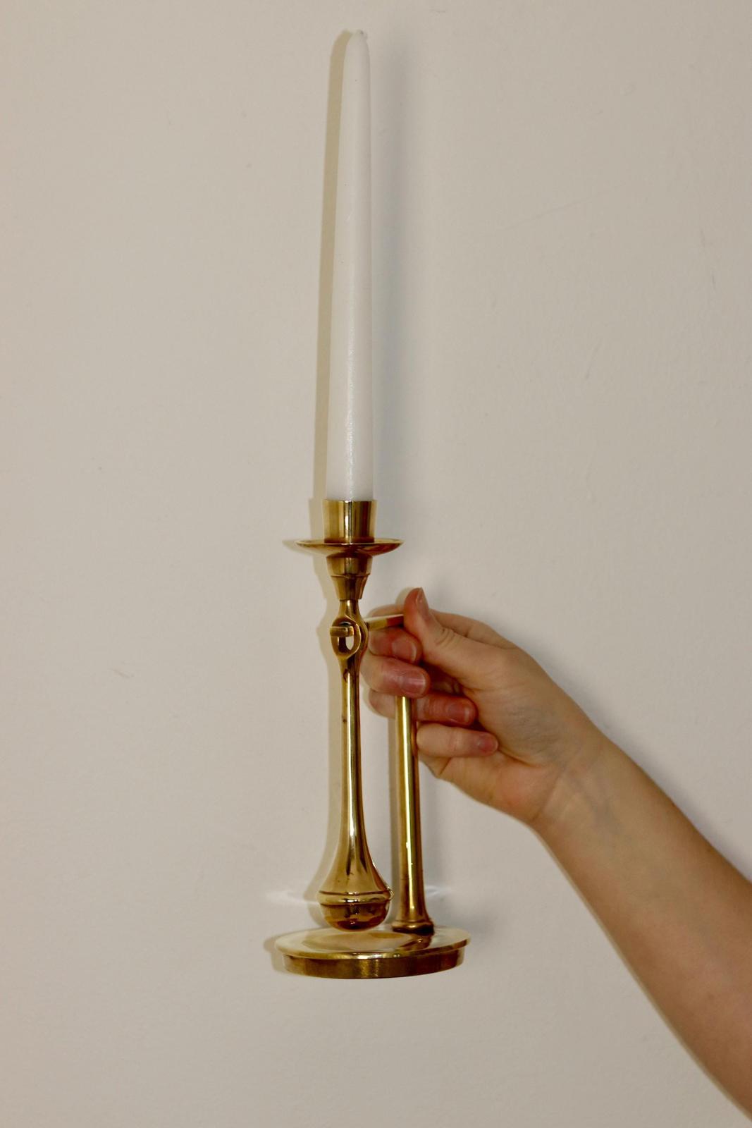 Swedish Brass Candleholder by Scandia circa 1970