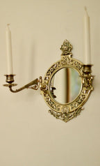 SINGLE Vintage Swedish Brass Sconce