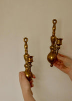 Pair of Vintage Brass Sconces