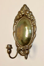 Baroque Style Large Mid-Century Brass Swedish Sconce by Skultuna