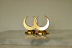 Pair of Mid-Century Swedish Brass Candle Holders by Arthur Pe Kolbäck