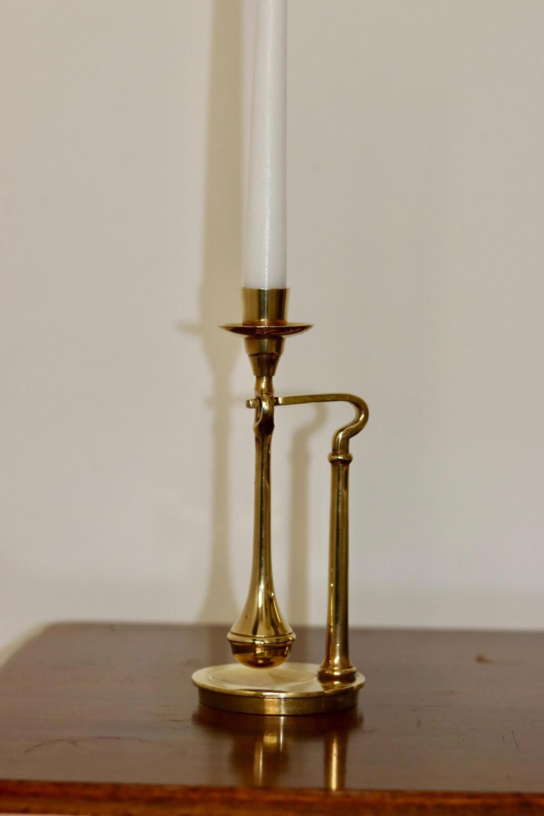 Swedish Brass Candleholder by Scandia circa 1970