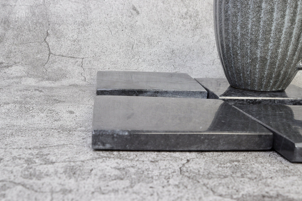Set of 4 - Madeji Black Square Marble Coasters