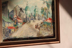 Swedish modernist Oil On Canvas by Sven Dolf "Eastern Dilemma"- Vintage & Framed