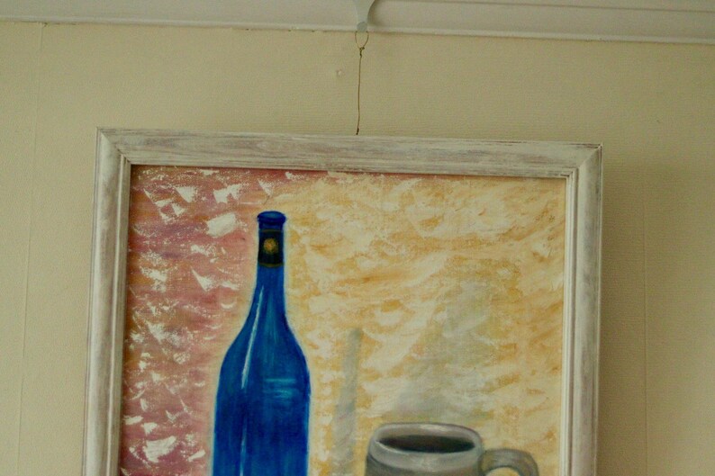 Swedish Mid-Century Oil on Canvas " Still life" Vintage and Framed