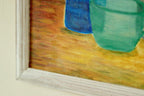 Swedish Mid-Century Oil on Canvas " Still life" Vintage and Framed