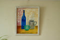 Swedish Mid-Century Oil on Canvas " Still life" Vintage and Framed