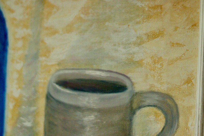 Swedish Mid-Century Oil on Canvas " Still life" Vintage and Framed