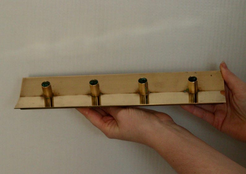 Mid-Century Swedish Brass Candelabra by Pierre Forsell for Skultuna