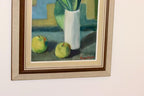 1970's Original Large Swedish Mid-Century Oil On Board Painting" Still life Tulips " by Hugo Olsson --Vintage & Framed