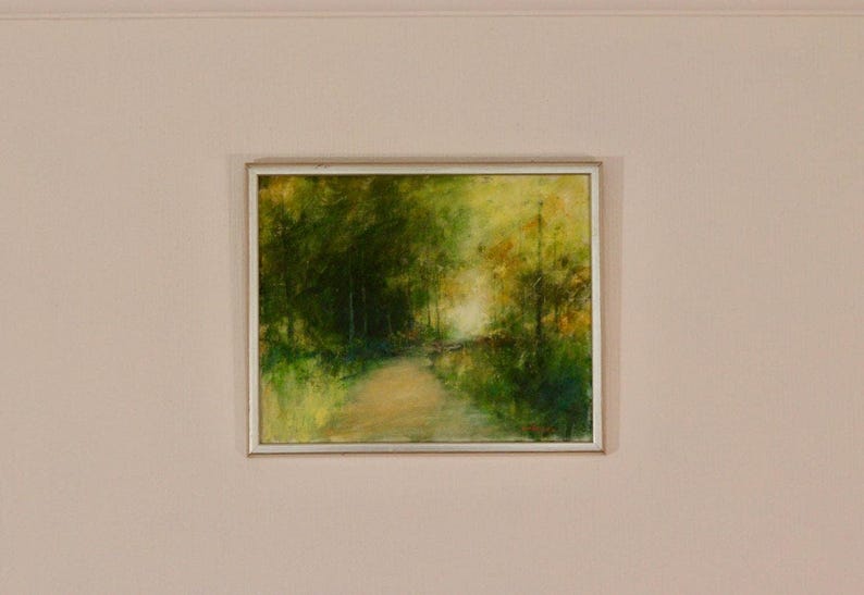 Original Swedish Oil on Canvas – “Forest Path” by U. Hardner – Vintage & Framed – 44 × 36 cm (17.3" × 14.2")