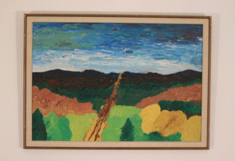 Original Swedish Oil on Panel – “Landscape” – Signed & Framed – 35 × 49 cm (13.8" × 19.3")