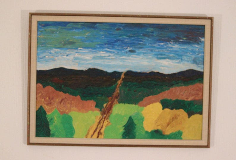 Original Swedish Oil on Panel – “Landscape” – Signed & Framed – 35 × 49 cm (13.8" × 19.3")