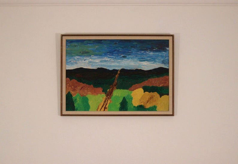 Original Swedish Oil on Panel – “Landscape” – Signed & Framed – 35 × 49 cm (13.8" × 19.3")