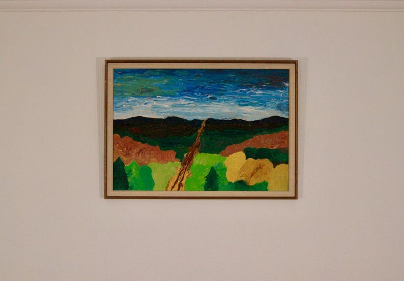 Original Swedish Oil on Panel – “Landscape” – Signed & Framed – 35 × 49 cm (13.8" × 19.3")