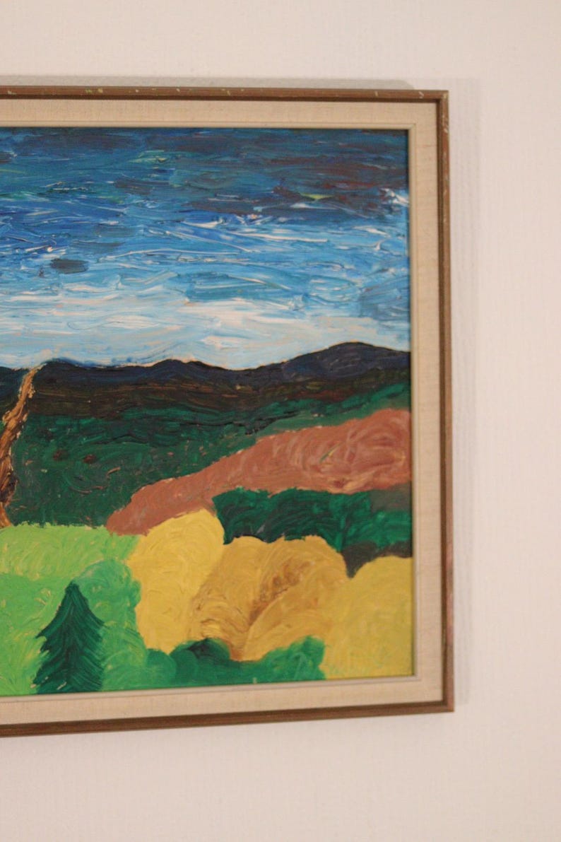 Original Swedish Oil on Panel – “Landscape” – Signed & Framed – 35 × 49 cm (13.8" × 19.3")