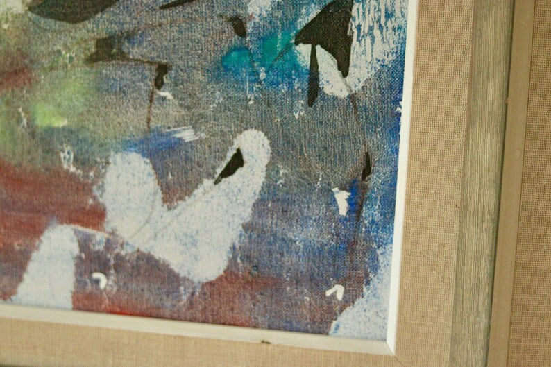 Original Oil Painting "Bullfighting" by Sigfrid Bhamba – Vintage & Framed | 55 × 63 cm / 21.7 × 24.8 in