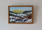 Swedish Oil Painting "Uddevalla 1995" by Veikko Kangas - Vintage, Framed | 36 x 26 cm / 14.2 x 10.2 in