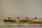 Mid-Century Swedish Brass Candelabra by Pierre Forsell for Skultuna