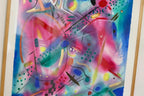 Mixed Media on Panel Painting "Joust" by MARINA LOMAKINA -- Framed