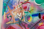 Mixed Media on Panel Painting "Joust" by MARINA LOMAKINA -- Framed