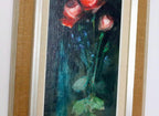 Swedish Mid-Century Oil On Panel Painting" Flower still life, Roses" by RUNE WAHLSTRÖM --Vintage & Framed