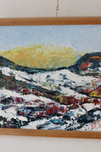 Swedish Oil Painting "Uddevalla 1995" by Veikko Kangas - Vintage, Framed | 36 x 26 cm / 14.2 x 10.2 in