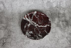Gabriella – Red Round Marble Tray | W20cm H 2cm