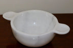 Gabriella – White Natural Marble Bowl with handles  | L 32cm W 20cm H 10cm