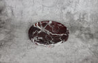 Gabriella – Red Round Marble Tray | W20cm H 2cm