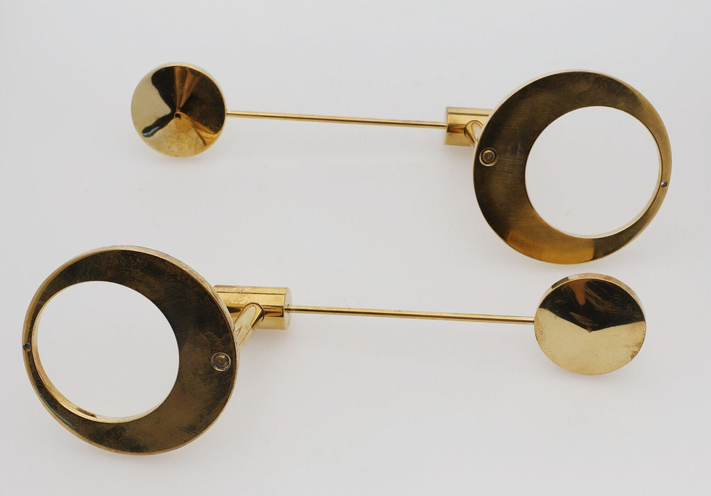 Pair of Vintage Swedish Brass sconces By Arthur Pe, Kolbäck