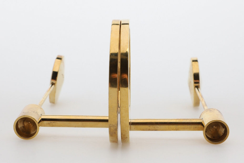 Pair of Vintage Swedish Brass sconces By Arthur Pe, Kolbäck